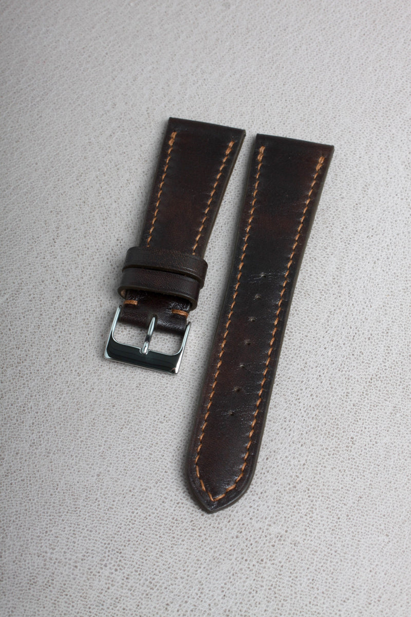 Espresso Museum Calf Watch Strap - David Lane Design
