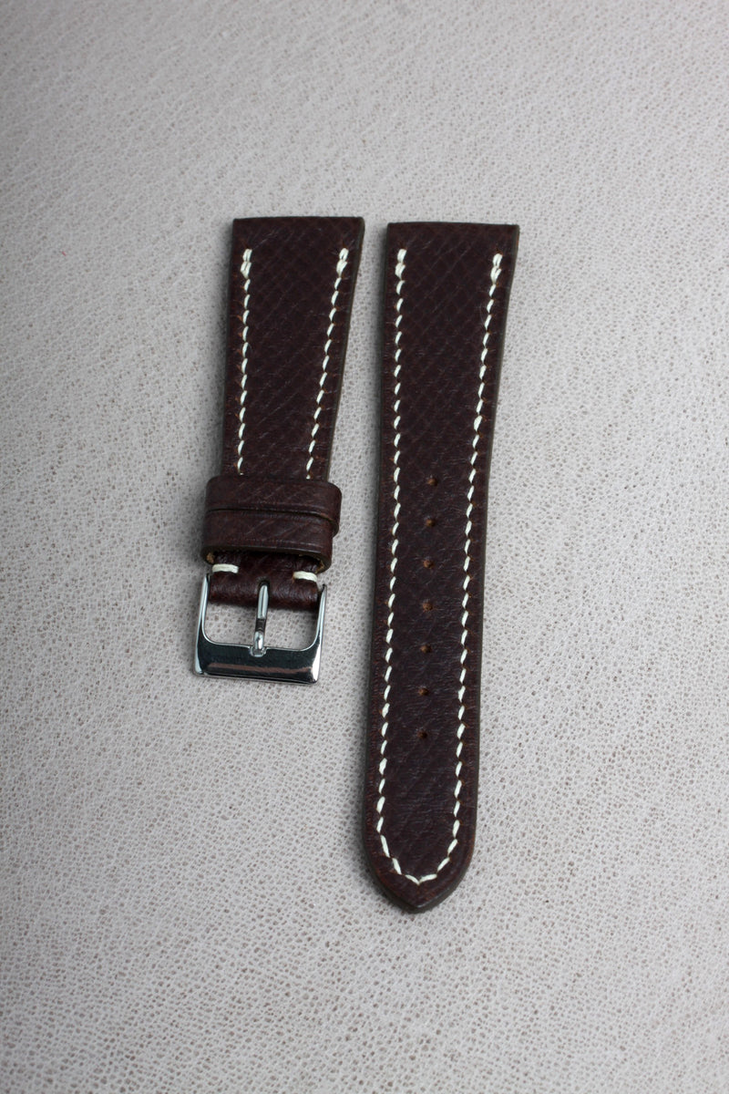 Dark Brown Russian Grain Watch Strap - David Lane Design