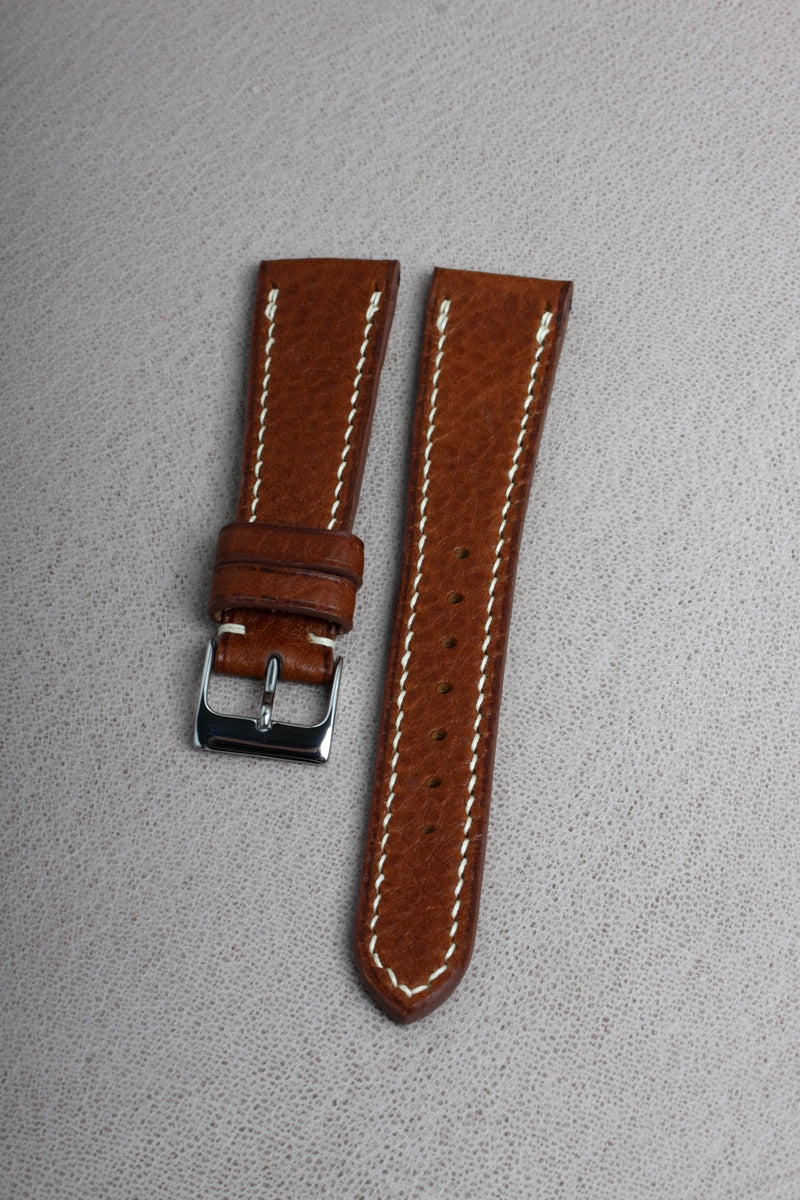 Tan Minerva Box Calf Watch Strap - David Lane Design