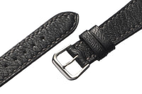 Black Goatskin Watch Strap - David Lane Design