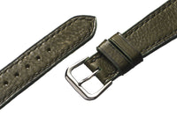 Olive Pebble Grain Calfskin Watch Strap - David Lane Design