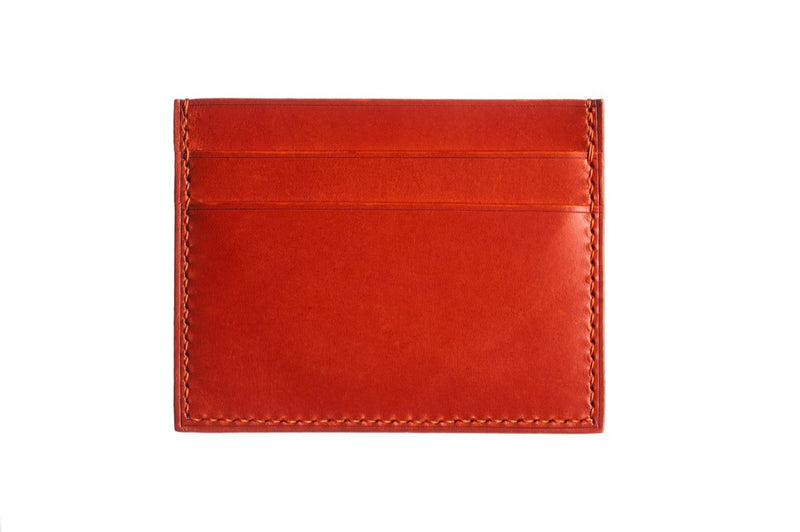 Blaze Orange Buttero Slim Card Case - David Lane Design