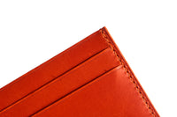 Blaze Orange Buttero Slim Card Case - David Lane Design