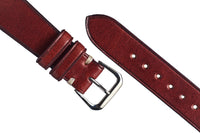 Oxblood Harness Leather Watch Strap - David Lane Design