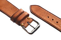 Russet Harness Leather Watch Strap - David Lane Design