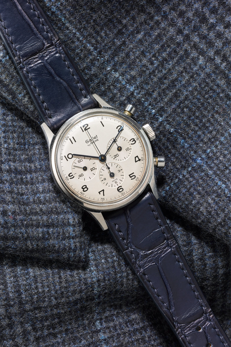 Navy Matte Alligator Watch Strap - David Lane Design