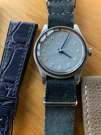 Slate Grey Suede NATO Strap - David Lane Design