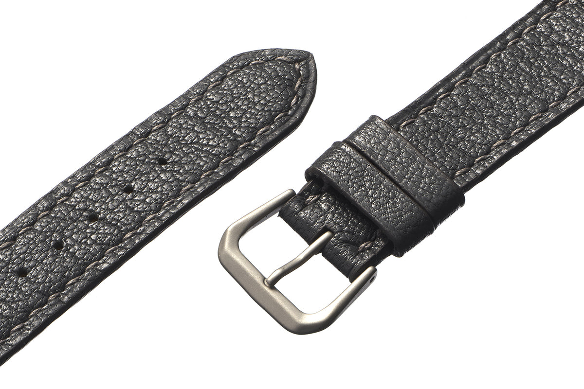 Slate Gray Goatskin Watch Strap - David Lane Design