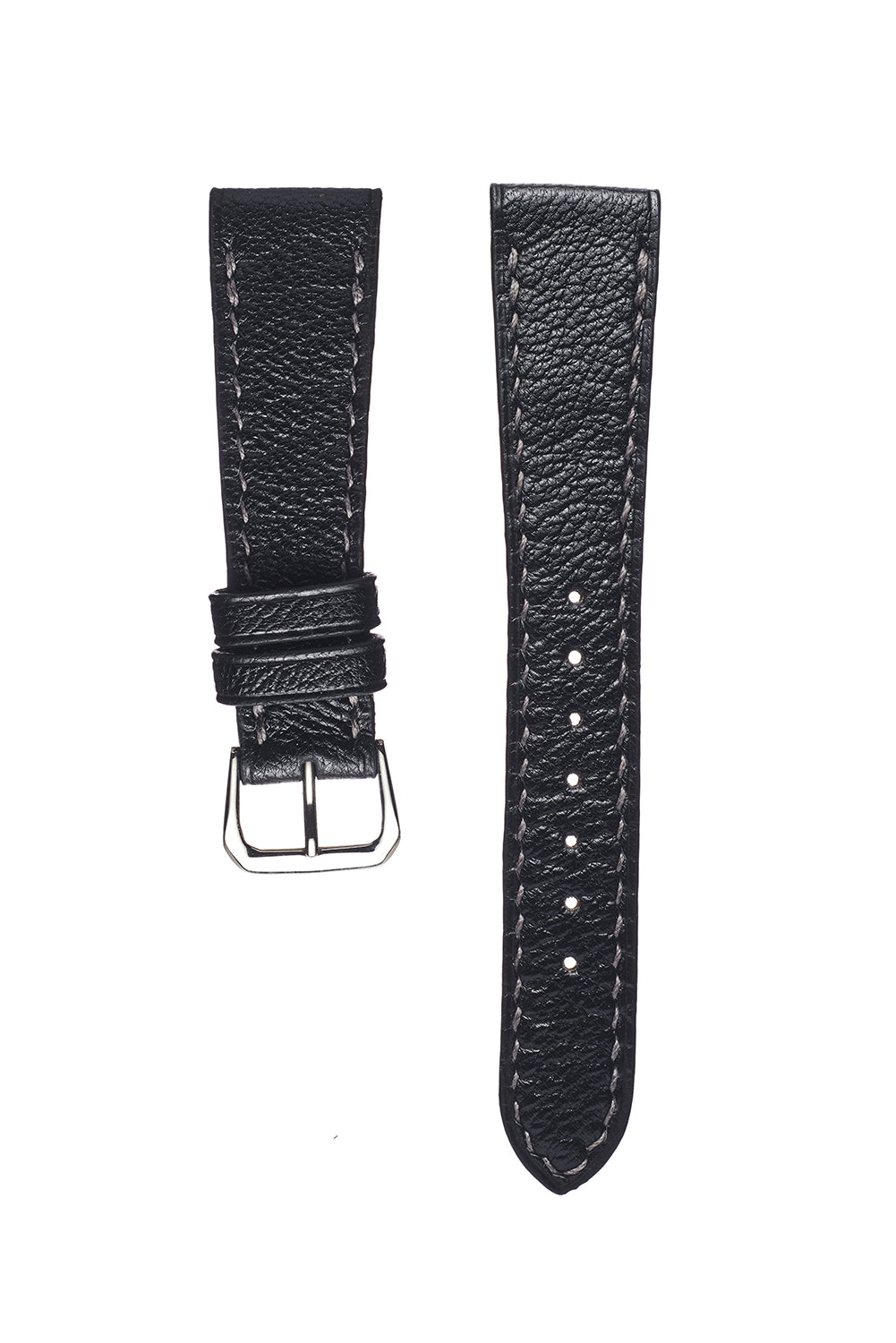 Black Goatskin Watch Strap Hand Made David Lane Design