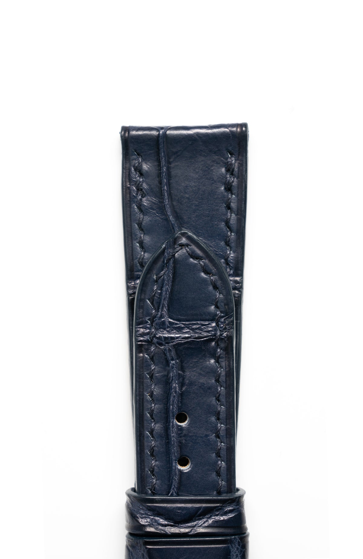 Navy Matte Alligator Watch Strap - David Lane Design