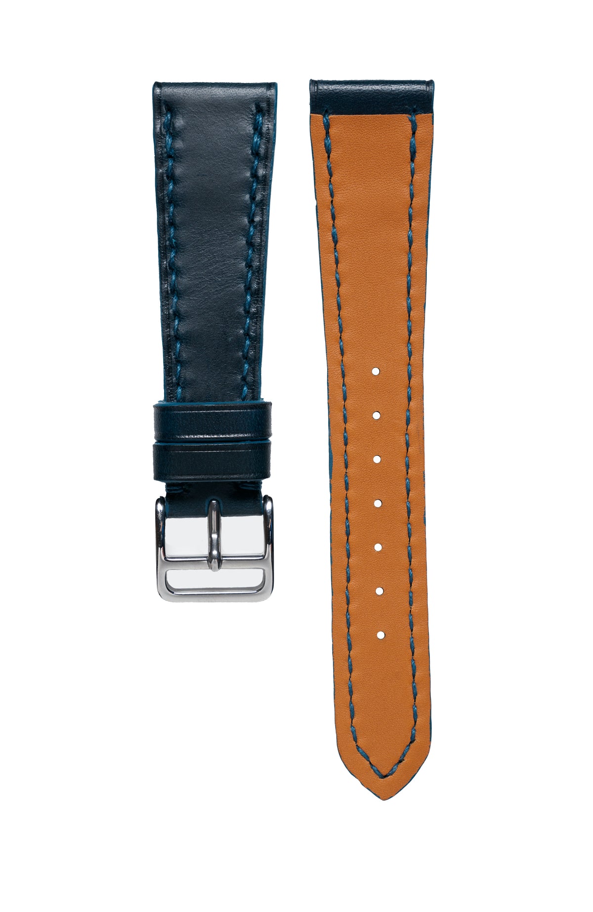 Blue Buttero Calfskin Watch Strap - David Lane Design