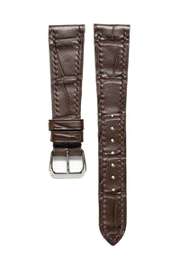 Chocolate Matte Alligator Watch Strap - David Lane Design