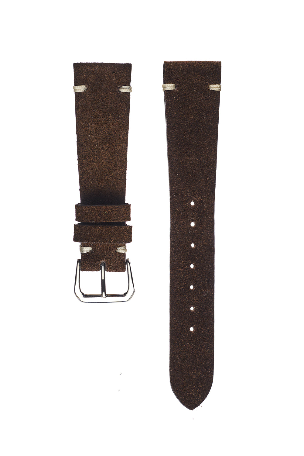 Dark Brown Suede Watch Strap - David Lane Design