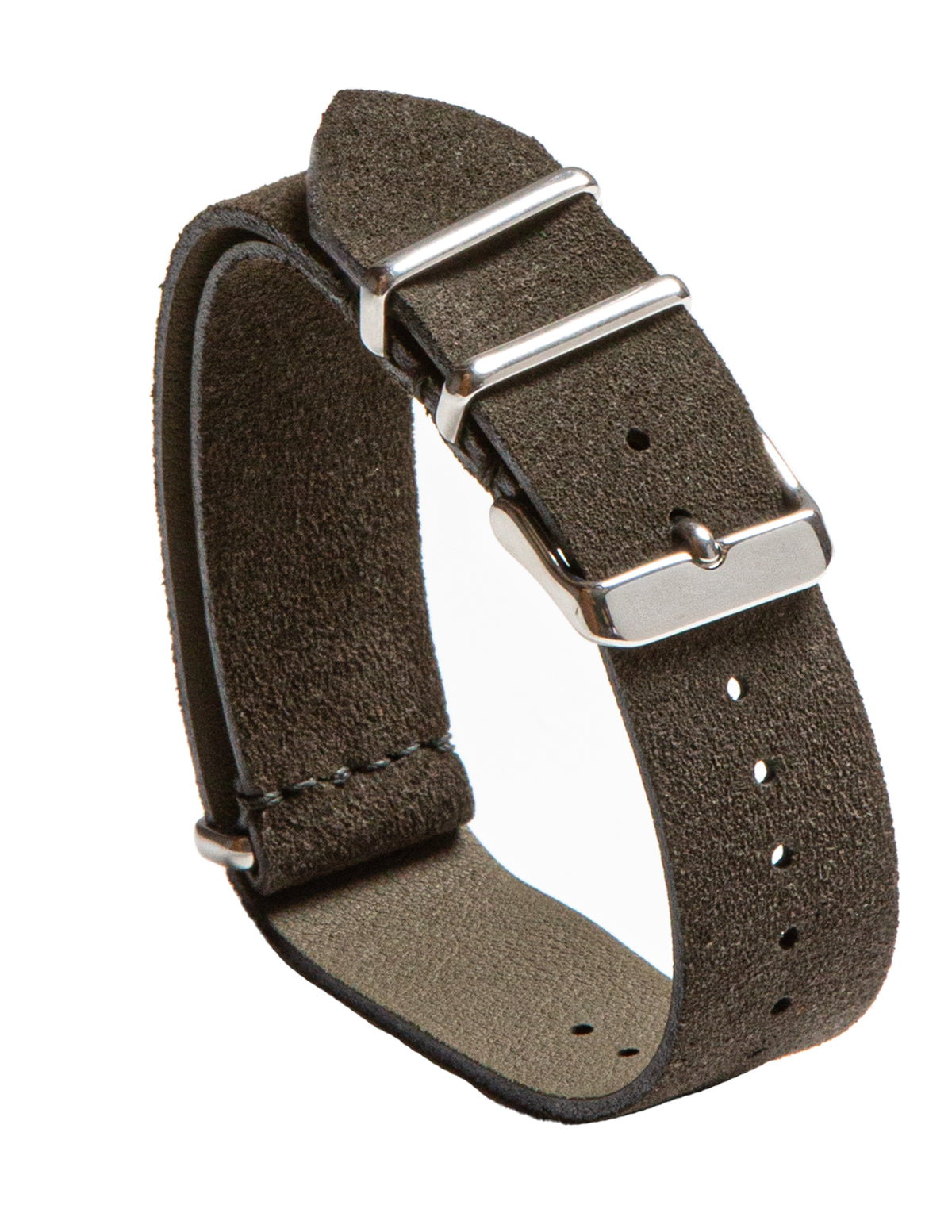 Loden Green Suede Mil Spec Strap - David Lane Design