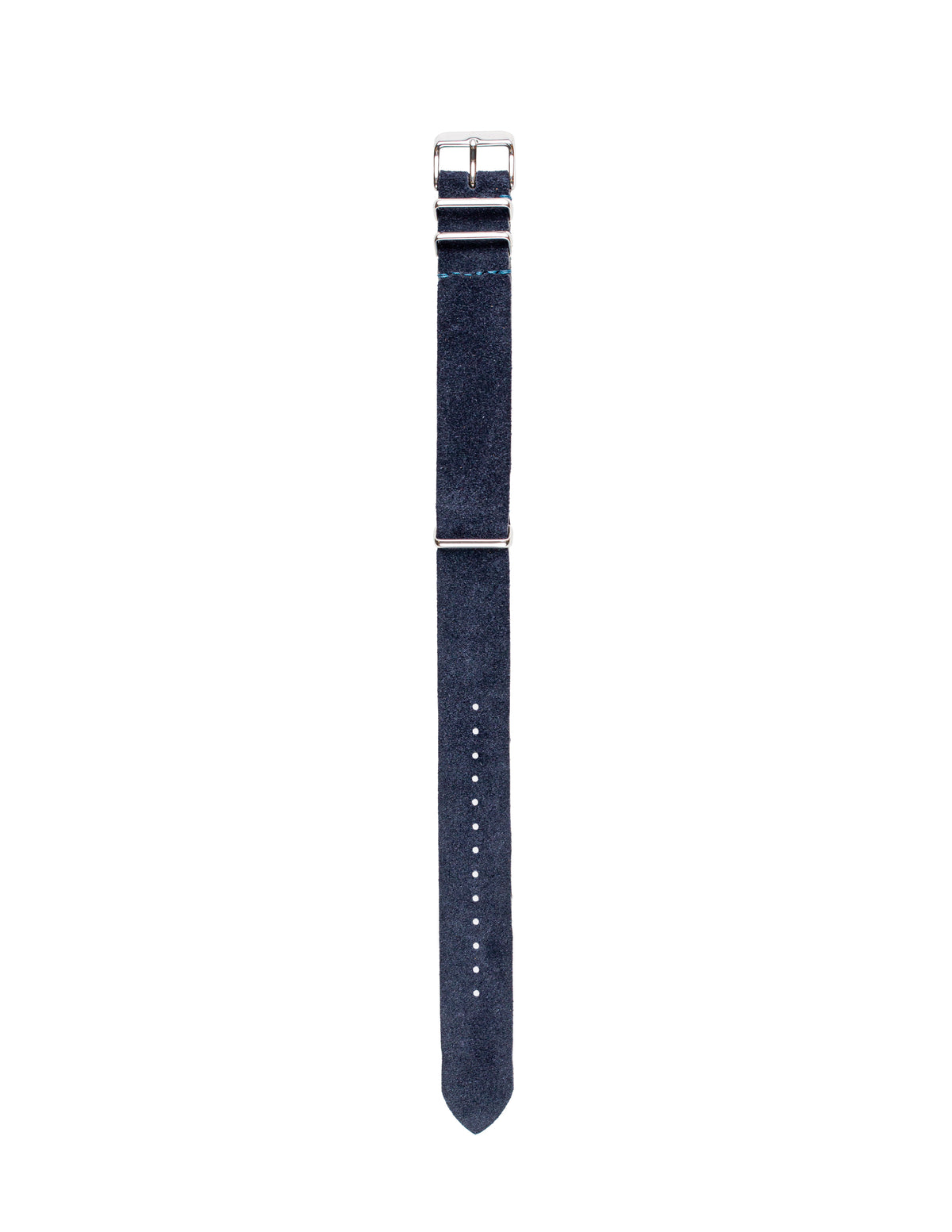 Navy Blue Suede Mil Spec Strap - David Lane Design
