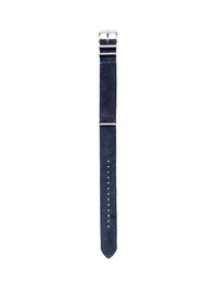Navy Blue Suede Mil Spec Strap - David Lane Design