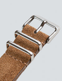Tan Suede Mil Spec Strap - David Lane Design