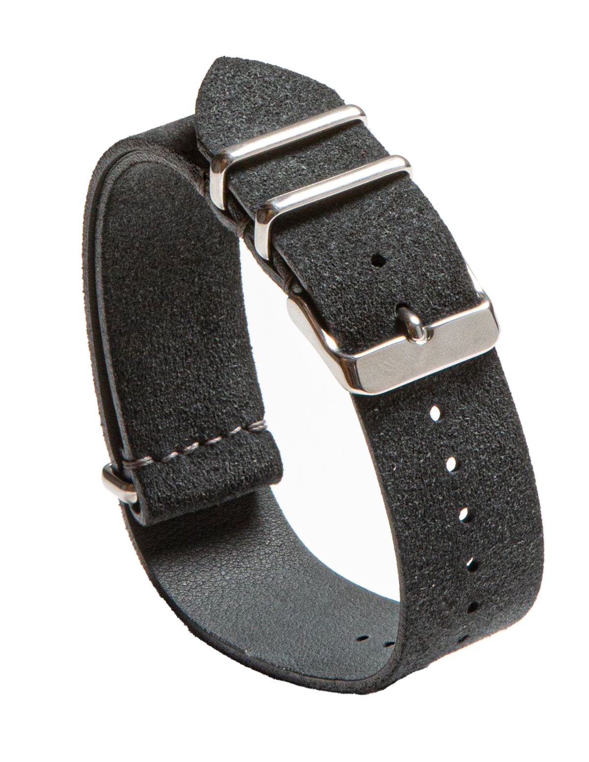 Slate Grey Suede Mil Spec Strap - David Lane Design