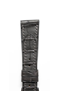 Slate Gray Matte Alligator Watch Strap - David Lane Design