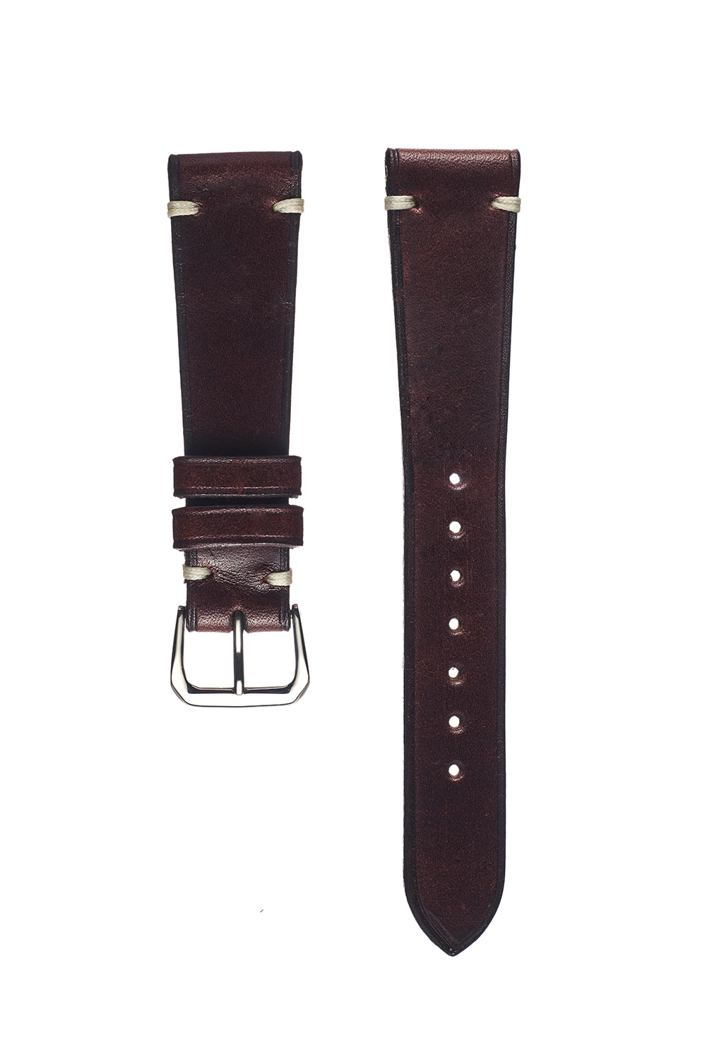 Havana Brown Harness Leather Watch Strap - David Lane Design