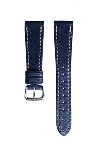 Marine Blue Goatskin Watch Strap - David Lane Design