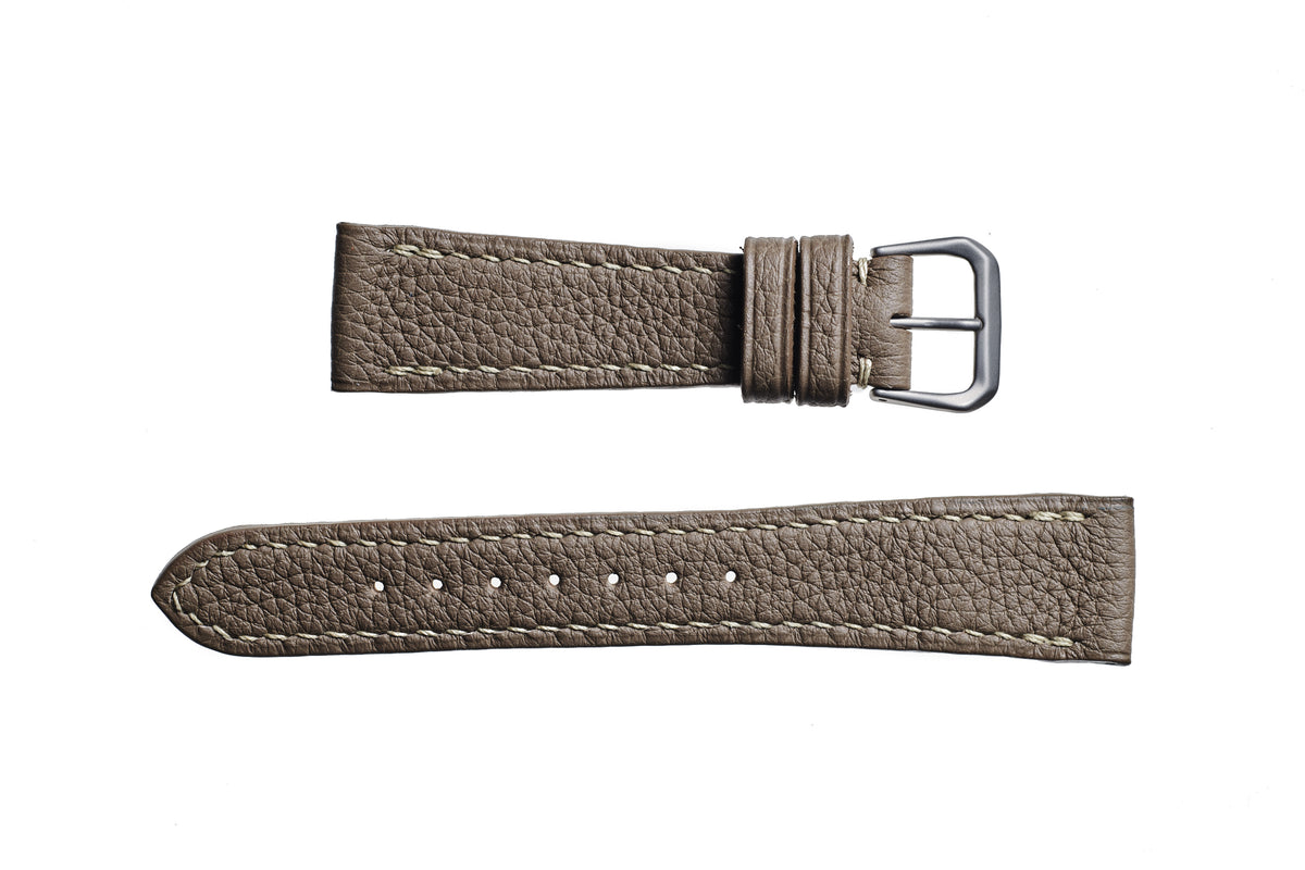 Taupe Alpine Shrunken Calf Watch Strap - David Lane Design