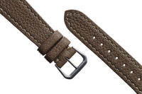 Taupe Alpine Shrunken Calf Watch Strap - David Lane Design