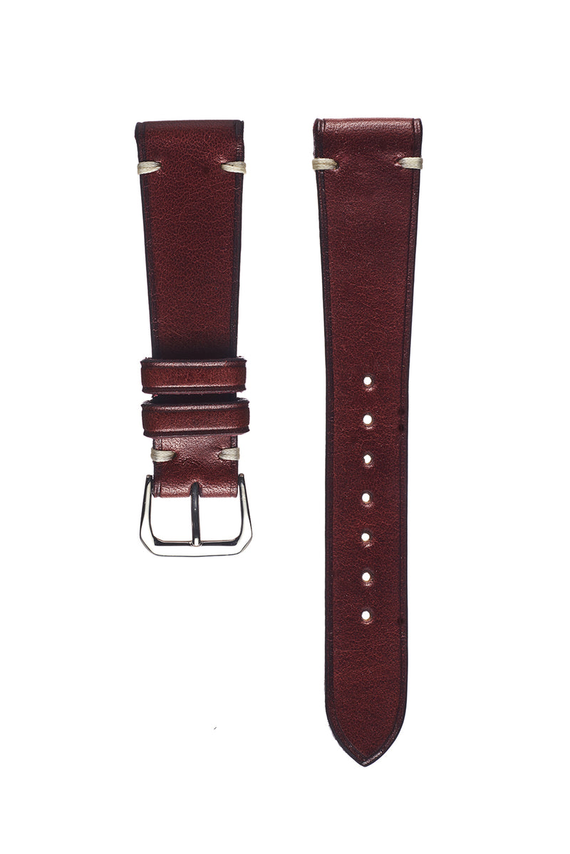 Oxblood Harness Leather Watch Strap - David Lane Design