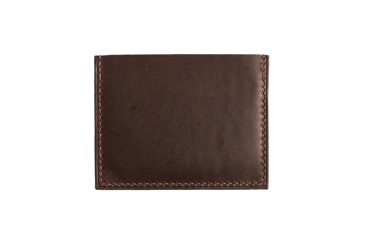 Dark Brown Buttero Slim Card Case - David Lane Design