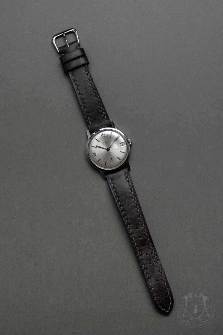 BWC silver sunburst dial and date function - David Lane Design
