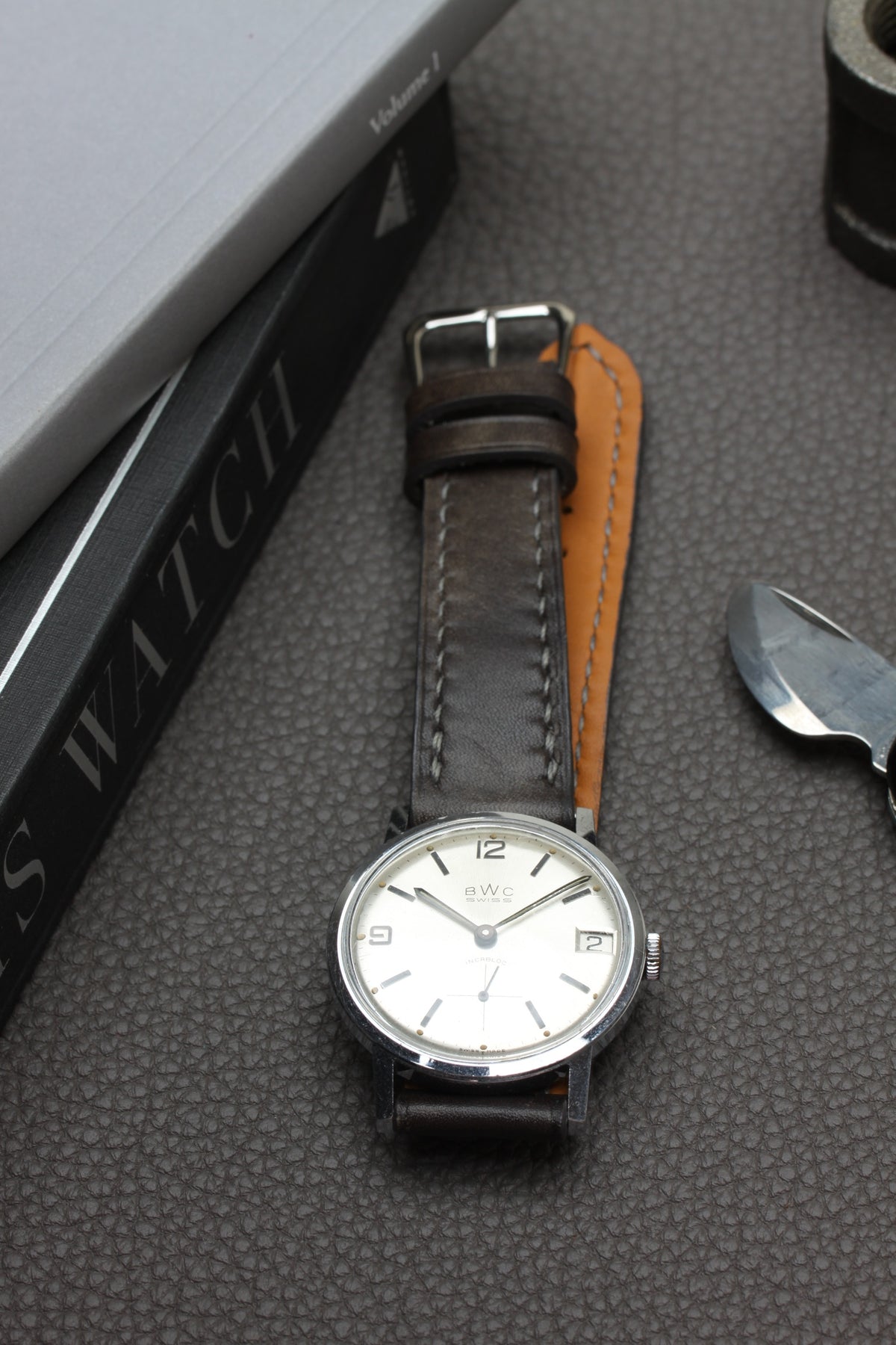 Steel Museum Calf Watch Strap - David Lane Design