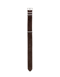 Dark Brown Suede Mil Spec Strap - David Lane Design