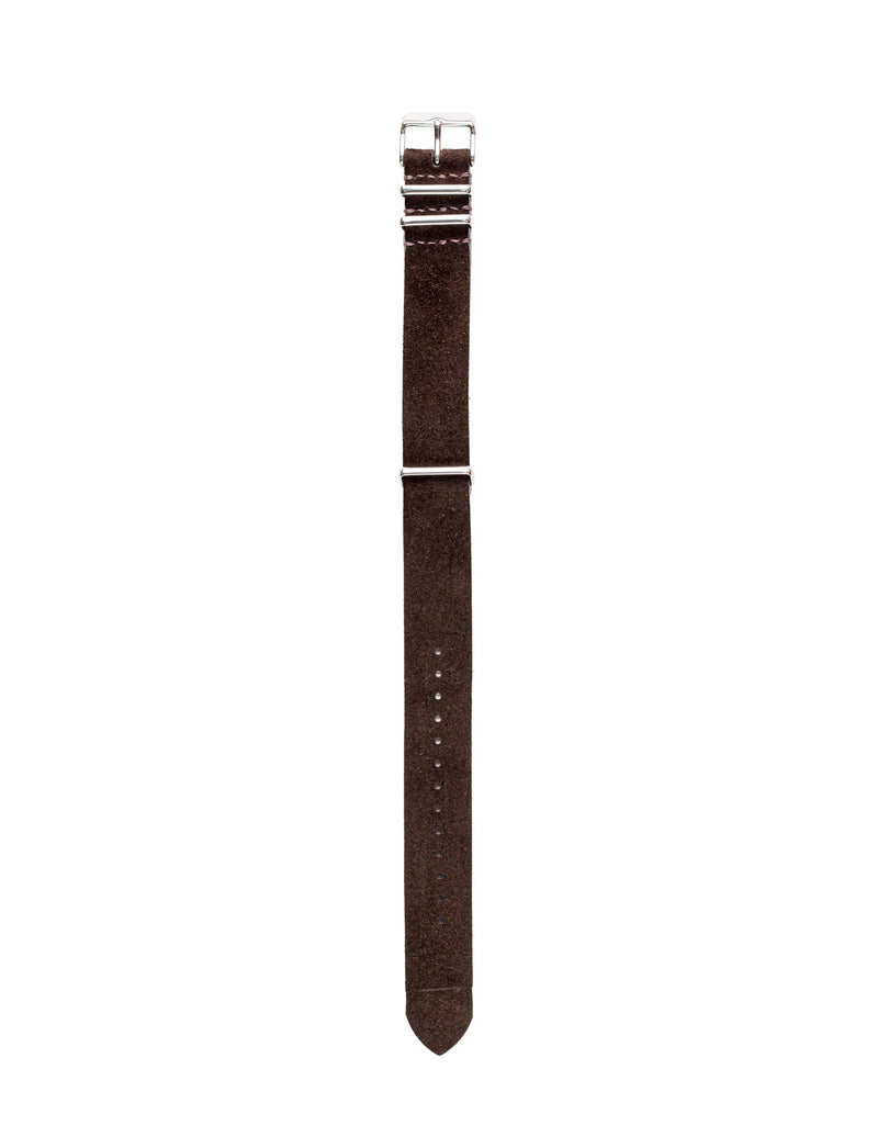 Dark Brown Suede Mil Spec Strap - David Lane Design