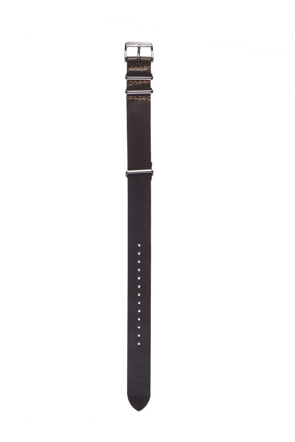 Dark Cognac Horween Shell Cordovan NATO Strap - David Lane Design