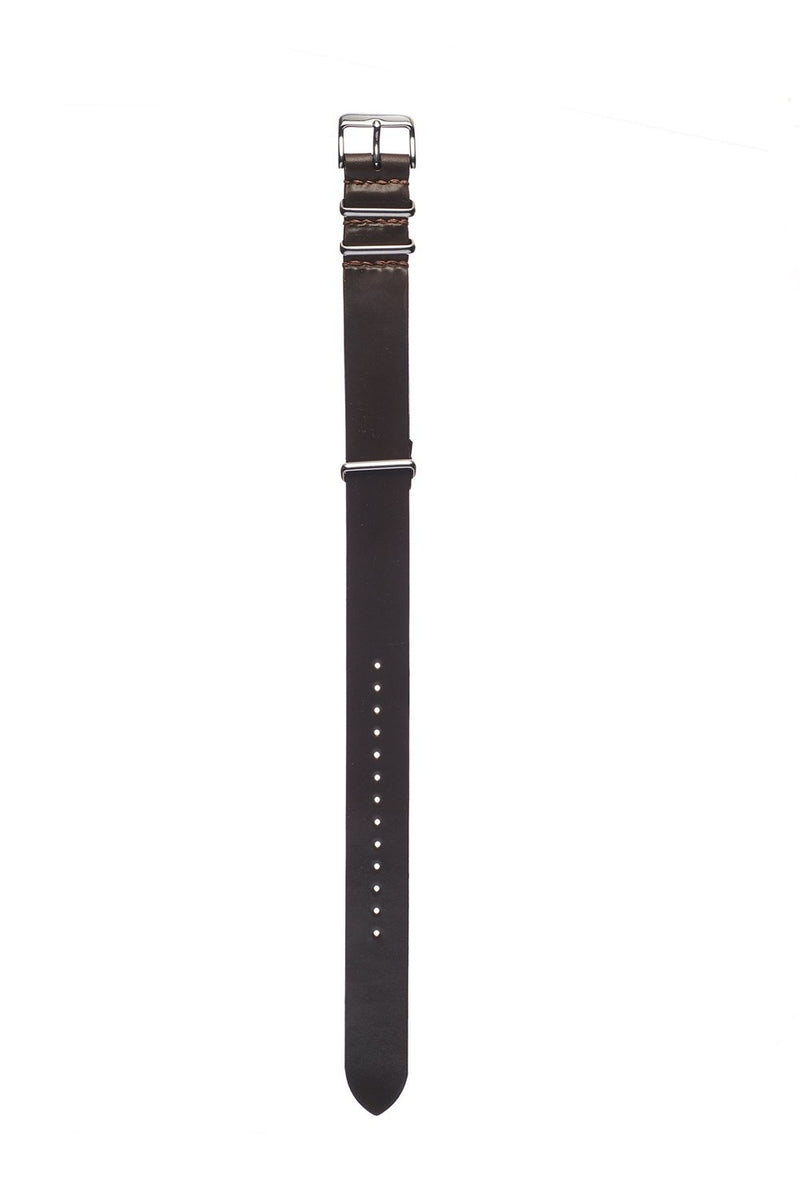 Dark Cognac Horween Shell Cordovan NATO Strap - David Lane Design