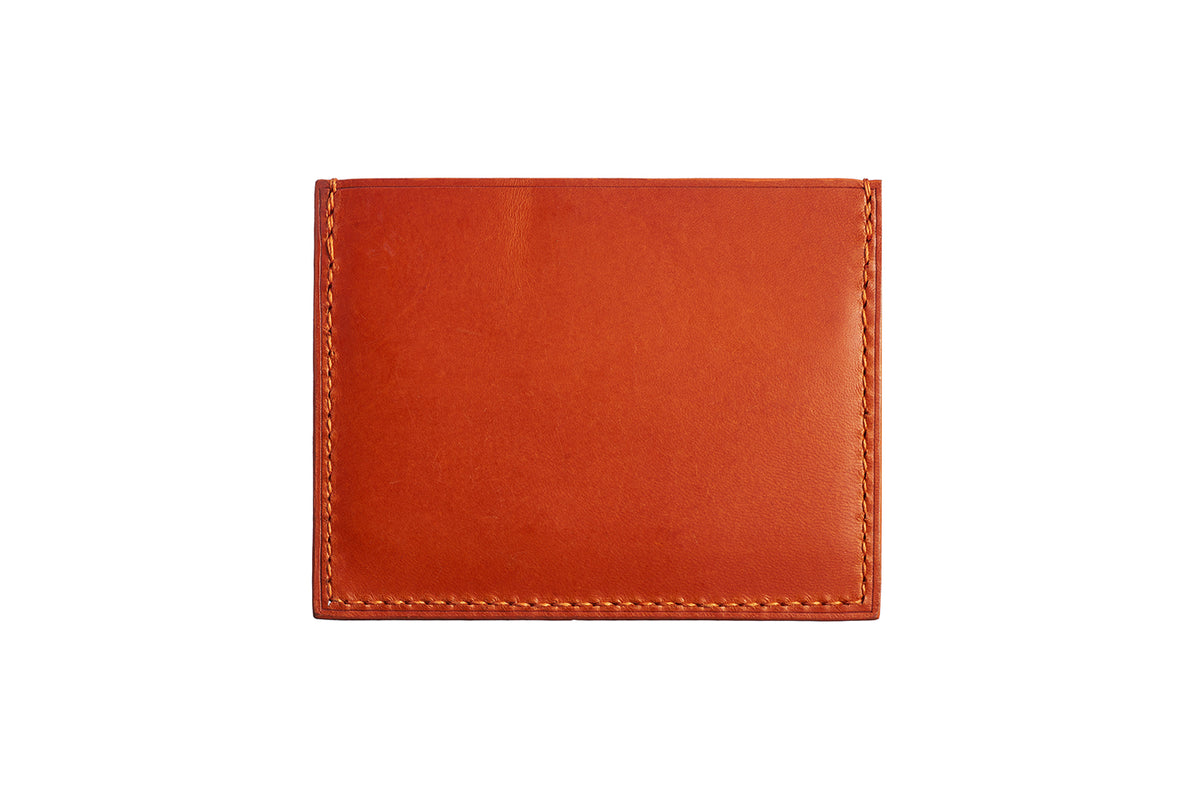 Blaze Orange Buttero Slim Card Case - David Lane Design