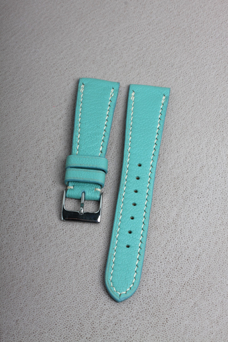 Turquiose Goatskin Watch Strap - David Lane Design