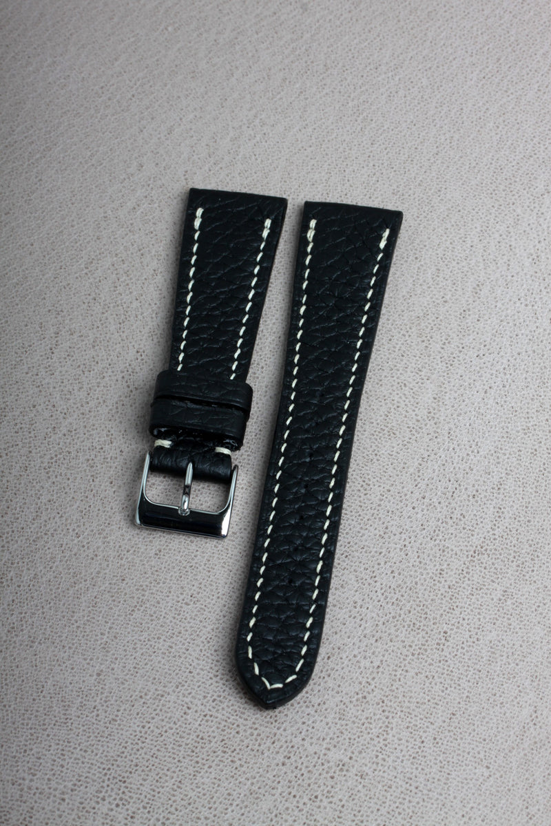 Black Bull Hide Watch Strap - David Lane Design