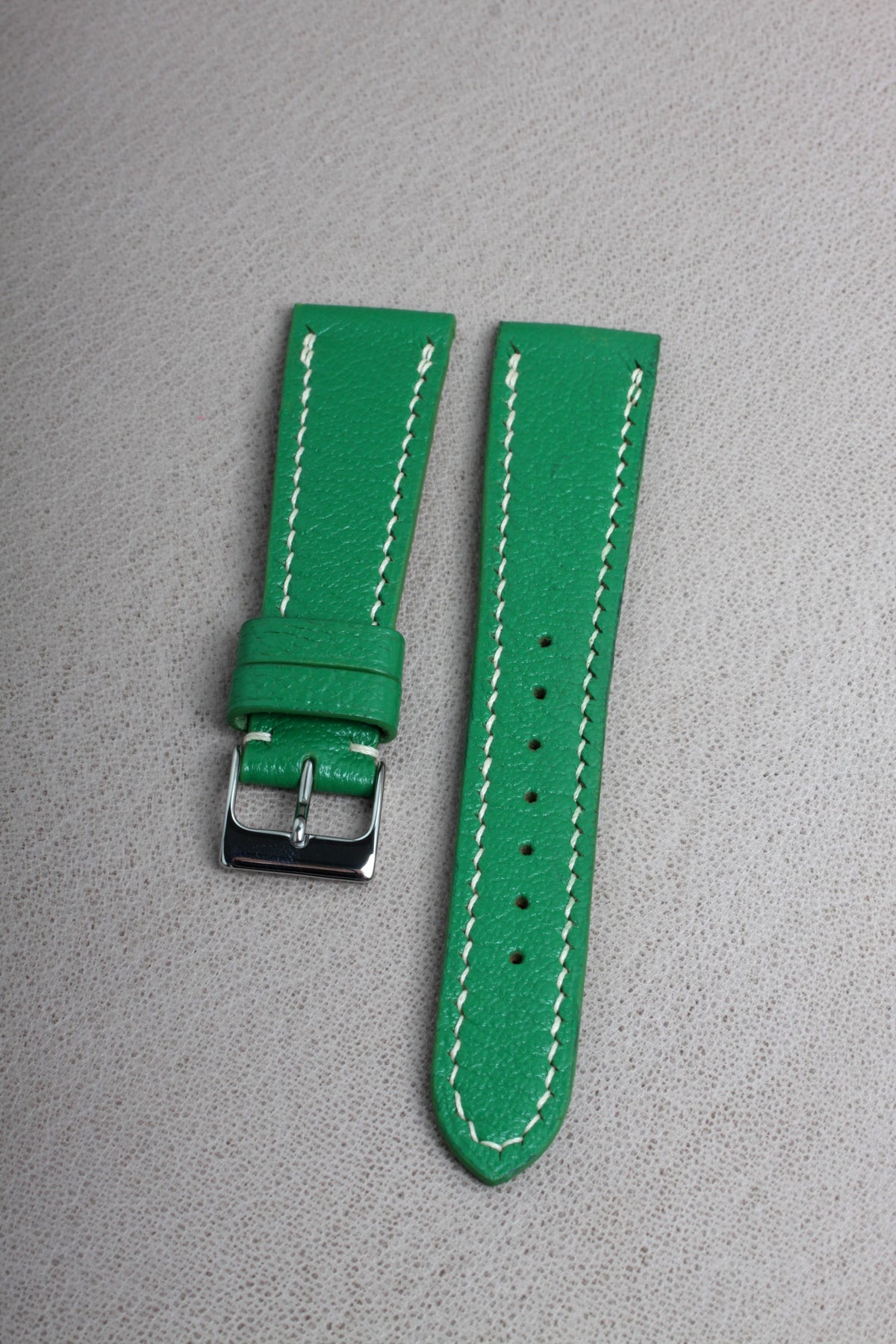 Green Goatskin Watch Strap - David Lane Design
