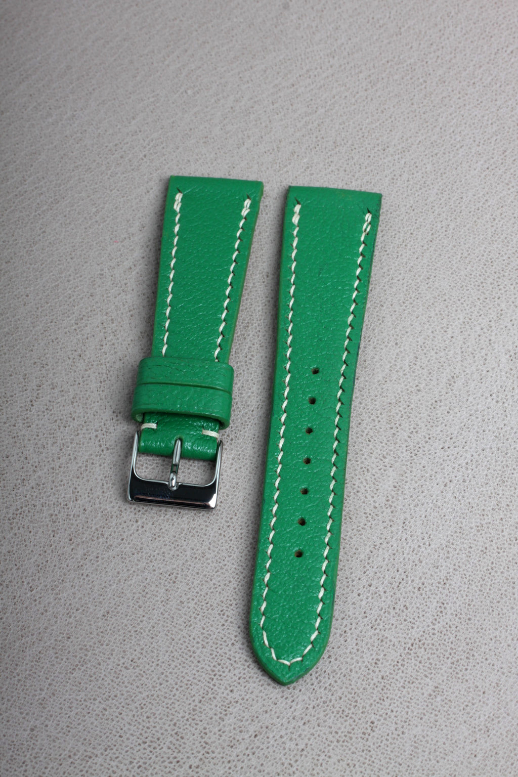 Green Goatskin Watch Strap - David Lane Design