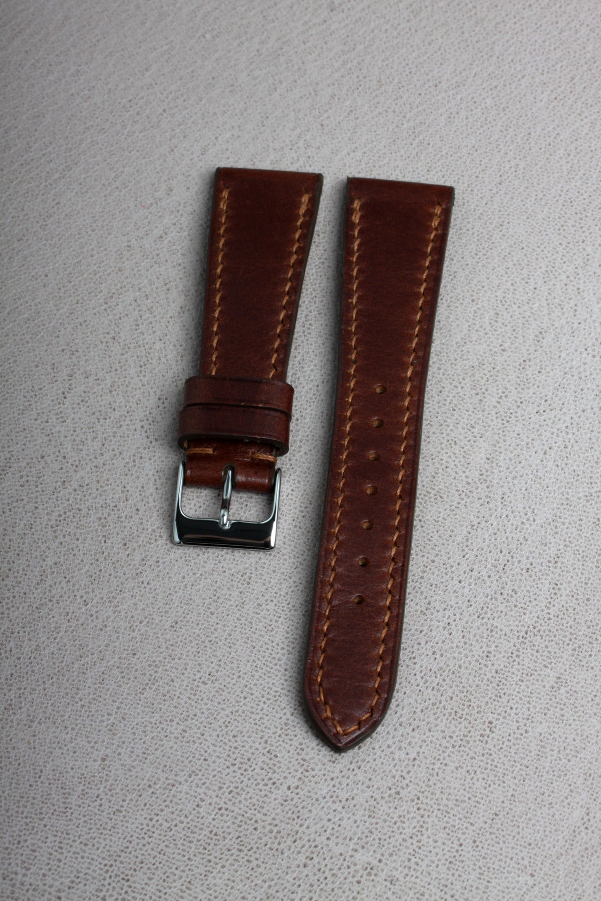 Mid Brown Buttero Calfskin Watch Strap - David Lane Design
