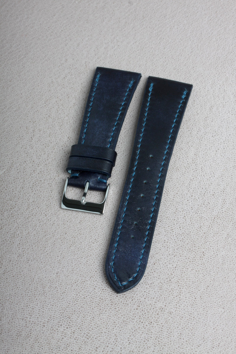 Navy Museum Calf Watch Strap - David Lane Design