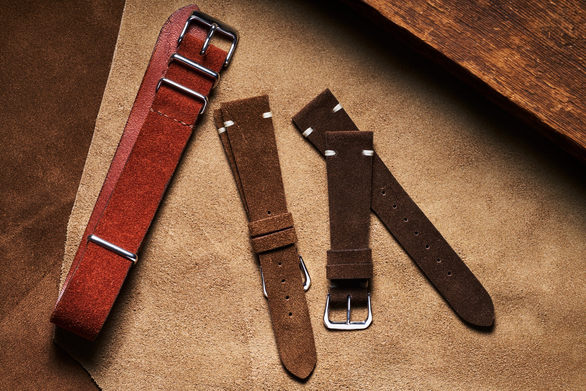 Vintage washed canvas watch strap, handmade to order, full customisation  options.