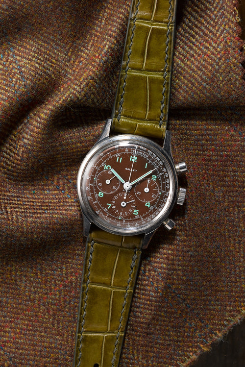 Loden Matte Alligator Watch Strap - David Lane Design