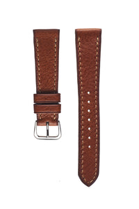 Tan Pebble Grain Calfskin Watch Strap - David Lane Design