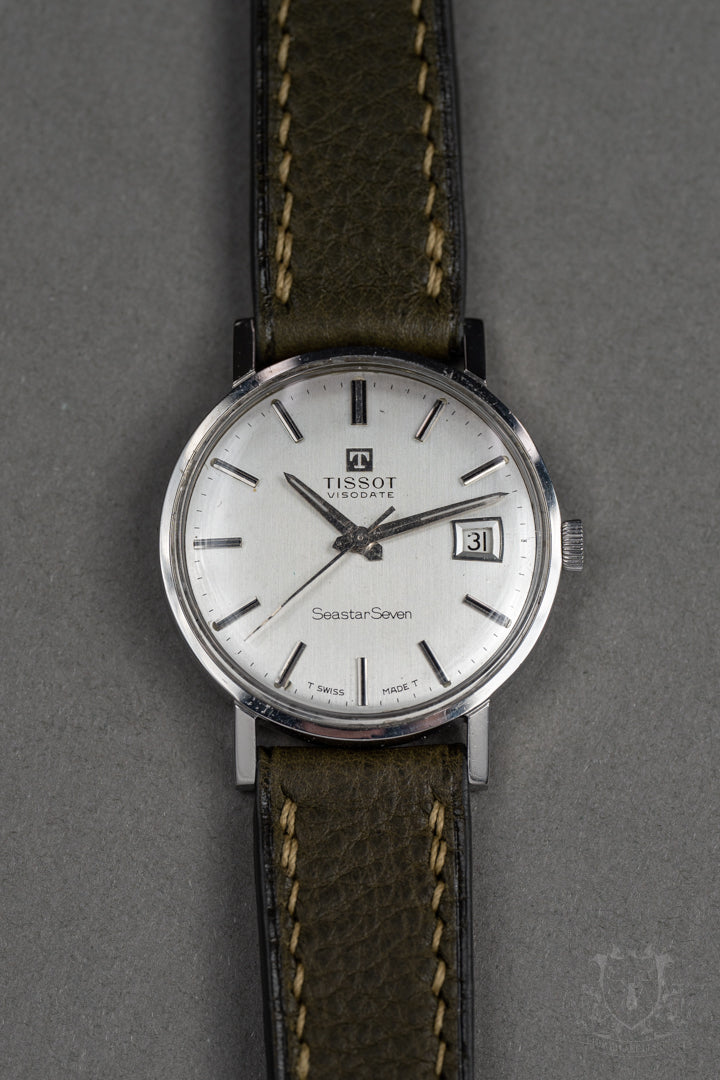 Tissot Searstar Seven with sunburst dial and date function vintage David Lane Design